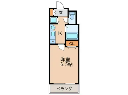 プレサンス栄メディパーク(1K/5階)の間取り写真