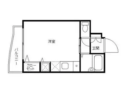 フェニックス北新宿エルミタージュ(ワンルーム/3階)の間取り写真