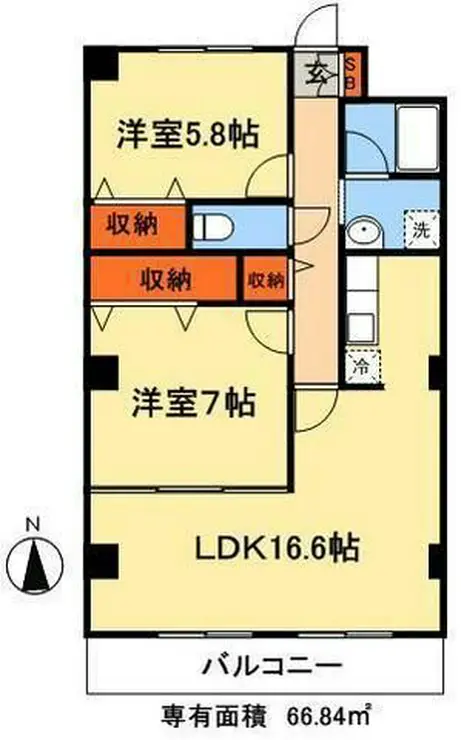 グリーンマノリアル 4階階 間取り