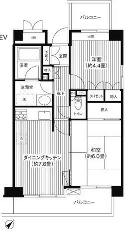 ステラメゾン武蔵小山 3階階 間取り