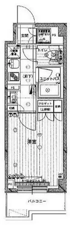 ルーブル仲六郷弐番館 1階階 間取り