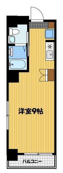 COCO今博多町(1K/7階)の間取り写真