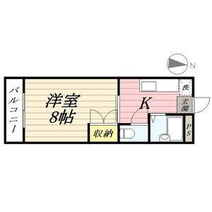 第7磯部コーポ(1K/3階)の間取り写真