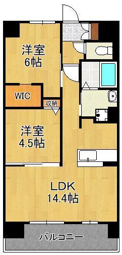 フローリィ279(2LDK/6階)の間取り写真