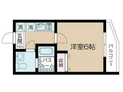 NSGATE亀有(1K/1階)の間取り写真