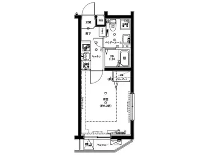 エスペルーモ本所吾妻橋(1K/5階)の間取り写真