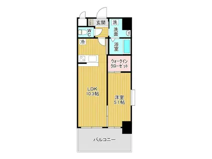 ビッグファミリー葛原(1LDK/2階)の間取り写真