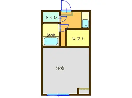 マンションSANKO(1K/2階)の間取り写真