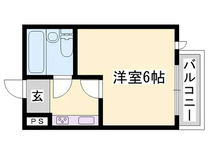 グリーンハイツ手柄(1K/2階)の間取り写真