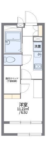 レオパレスエイト(1K/2階)の間取り写真