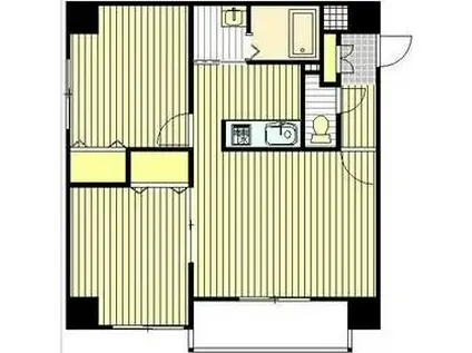 N6ウエスト11・M(2LDK/9階)の間取り写真