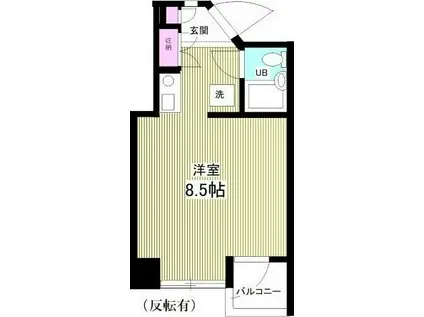 シュロス123(ワンルーム/2階)の間取り写真