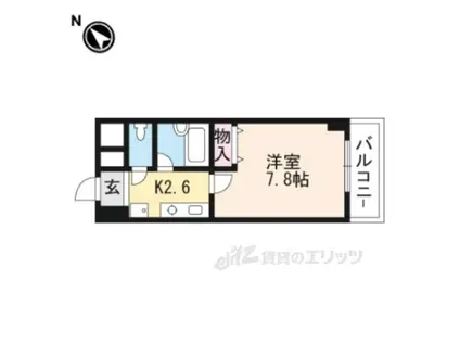 RECTO(1K/5階)の間取り写真