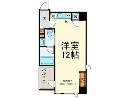 COZY徳川園(ワンルーム/4階)の間取り写真