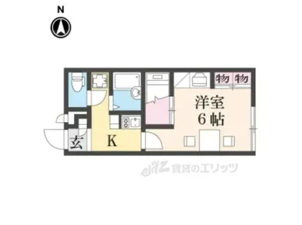 レオパレス AKI(1K/1階)の間取り写真