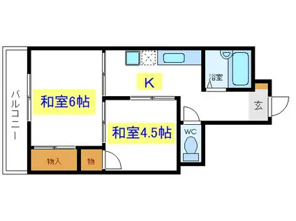 ハマースミス(2K/5階)の間取り写真
