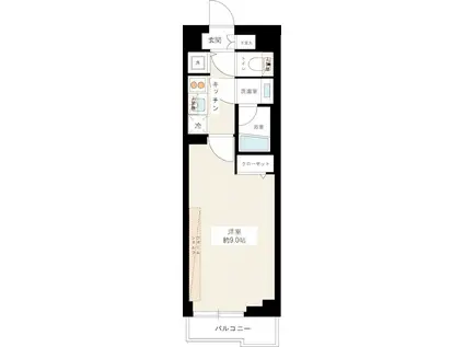 MAXIV赤羽ウエスト(1K/3階)の間取り写真