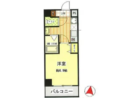 エスペランサ豊玉(1K/1階)の間取り写真