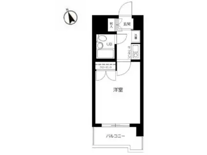 ドルチェ目白台 (1K/3階)の間取り写真