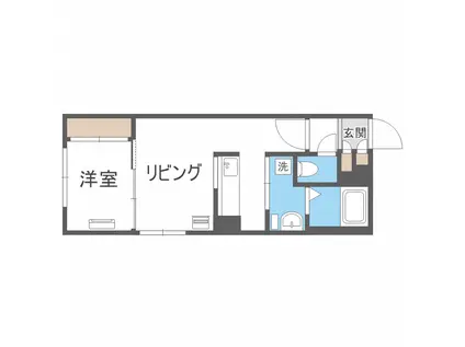グランシャリオ平岸(1LDK/2階)の間取り写真