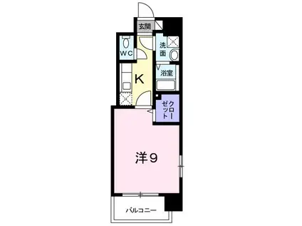 BELFIORE壹岐(1K/3階)の間取り写真