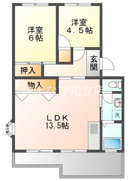 マンション桜台(2LDK/2階)の間取り写真