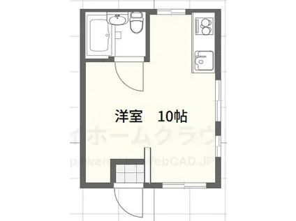 ハイツ藤栄(ワンルーム/2階)の間取り写真