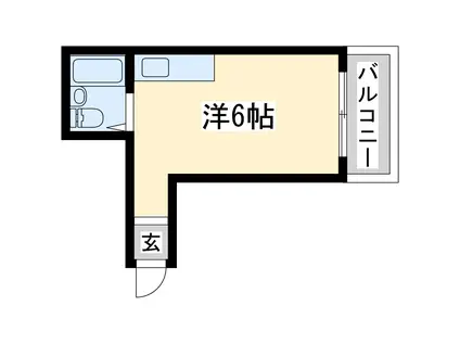 十三シルクルーム2番館(ワンルーム/3階)の間取り写真