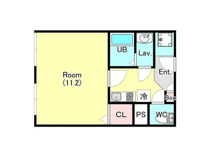 テラスレジデンス西池袋(1K/2階)の間取り写真