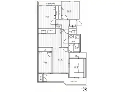 TSGARDEN横浜反町(4LDK/4階)の間取り写真