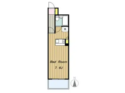 ライオンズプラザ淵野辺(ワンルーム/5階)の間取り写真