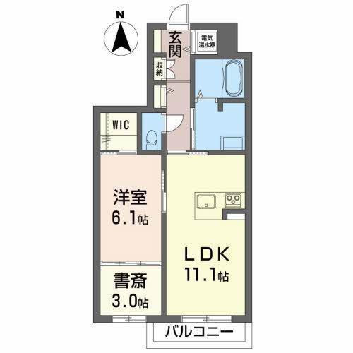 アスクレピオス医大前(1LDK/2階)の間取り写真
