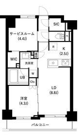 ザ・レジデンス三ノ輪II(1SLDK/5階)の間取り写真