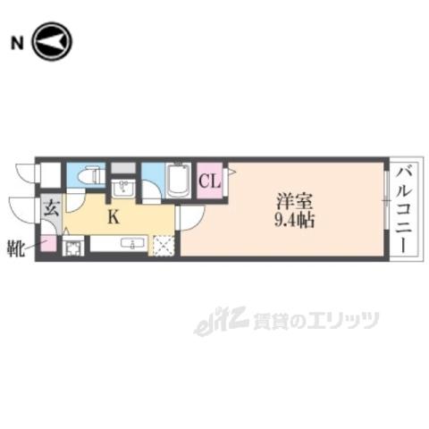 コンフォールメゾン(1K/5階)の間取り写真