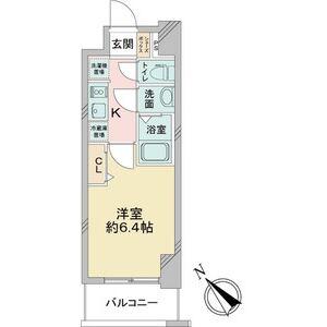アステリ鶴舞テーセラ(1K/11階)の間取り写真