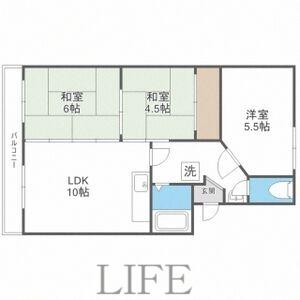 マンション進幹(3LDK/3階)の間取り写真