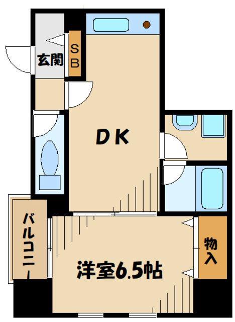 アリオス北里(1DK/3階)の間取り写真