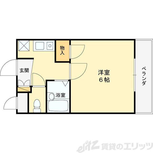 アンジュ クレール(1K/4階)の間取り写真