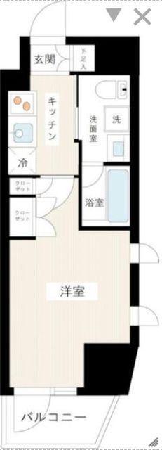 AXAS桜上水ASYLCOURT(1K/5階)の間取り写真