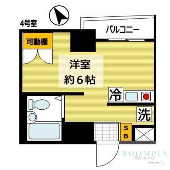 グランマーレ早稲田(ワンルーム/7階)の間取り写真