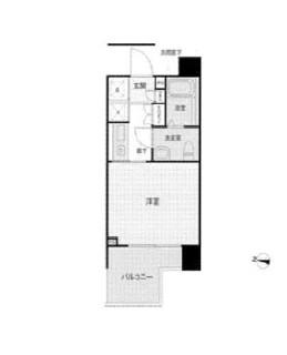 スタジオスクエア住吉(1K/3階)の間取り写真