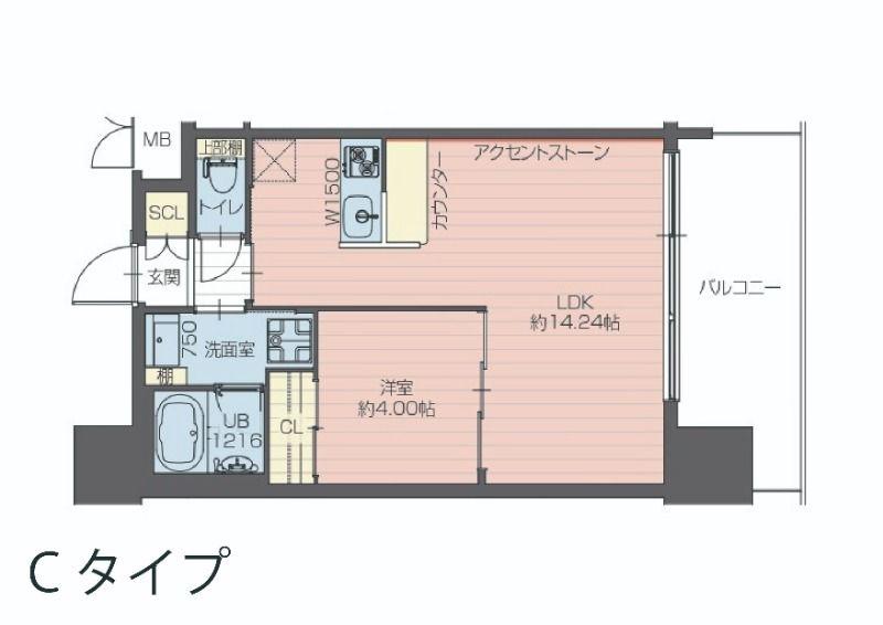 プレジオ大正(1LDK/2階)の間取り写真