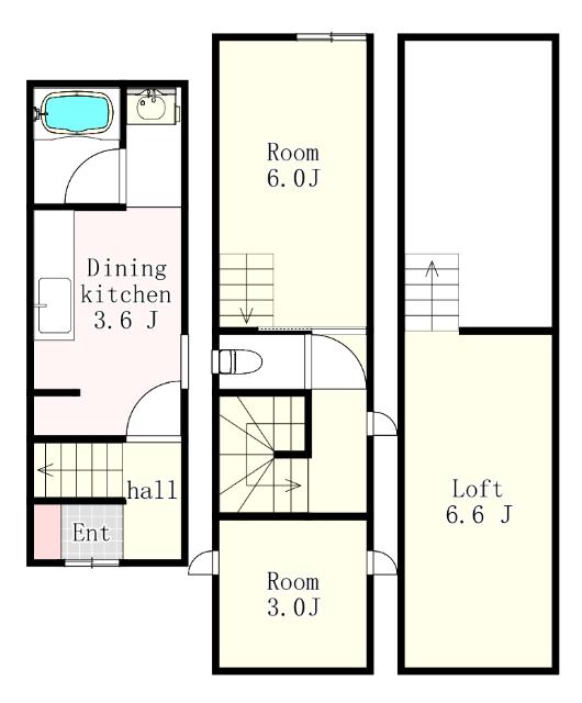 CASITA(2SDK/1階)の間取り写真