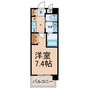アヴェニールヤサカ(1K/4階)の間取り写真