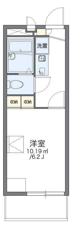 レオパレスヨロズヤC(1K/3階)の間取り写真