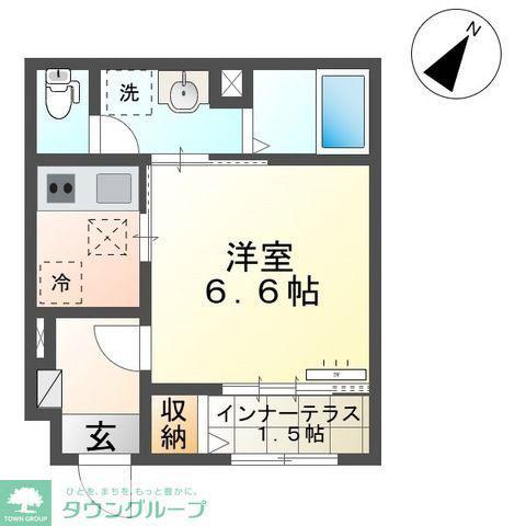 ハイムフェリクス(1K/1階)の間取り写真