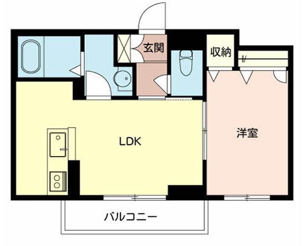 ベルフォーレ王子(1LDK/3階)の間取り写真