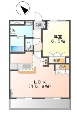 ア・ピアチューレ(1LDK/2階)の間取り写真