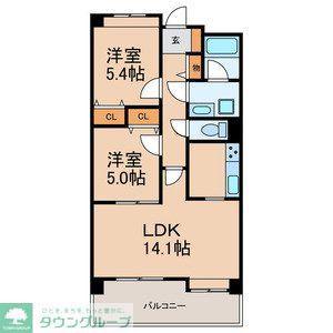 COMFORTHILL上本郷(2LDK/3階)の間取り写真