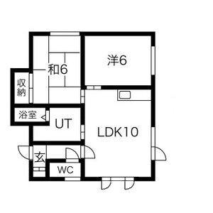 ノースコート813(2LDK/2階)の間取り写真